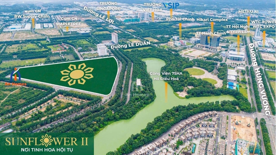 Bán Biệt Thự Sunflower Ii Ngay Trung Tâm Hành Chính Tphcm Chỉ 45tr/m2 Giá Rẻ 1/2 So Với Thị Trường