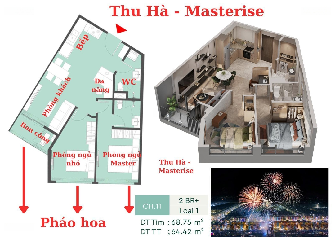 Chỉ 60tr/m2 - Em Hà đảm Bảo - đây Là Căn 2pn + Rẻ Nhất Lumiere Spring Bay - View Pháo Hoa Cực đỉnh