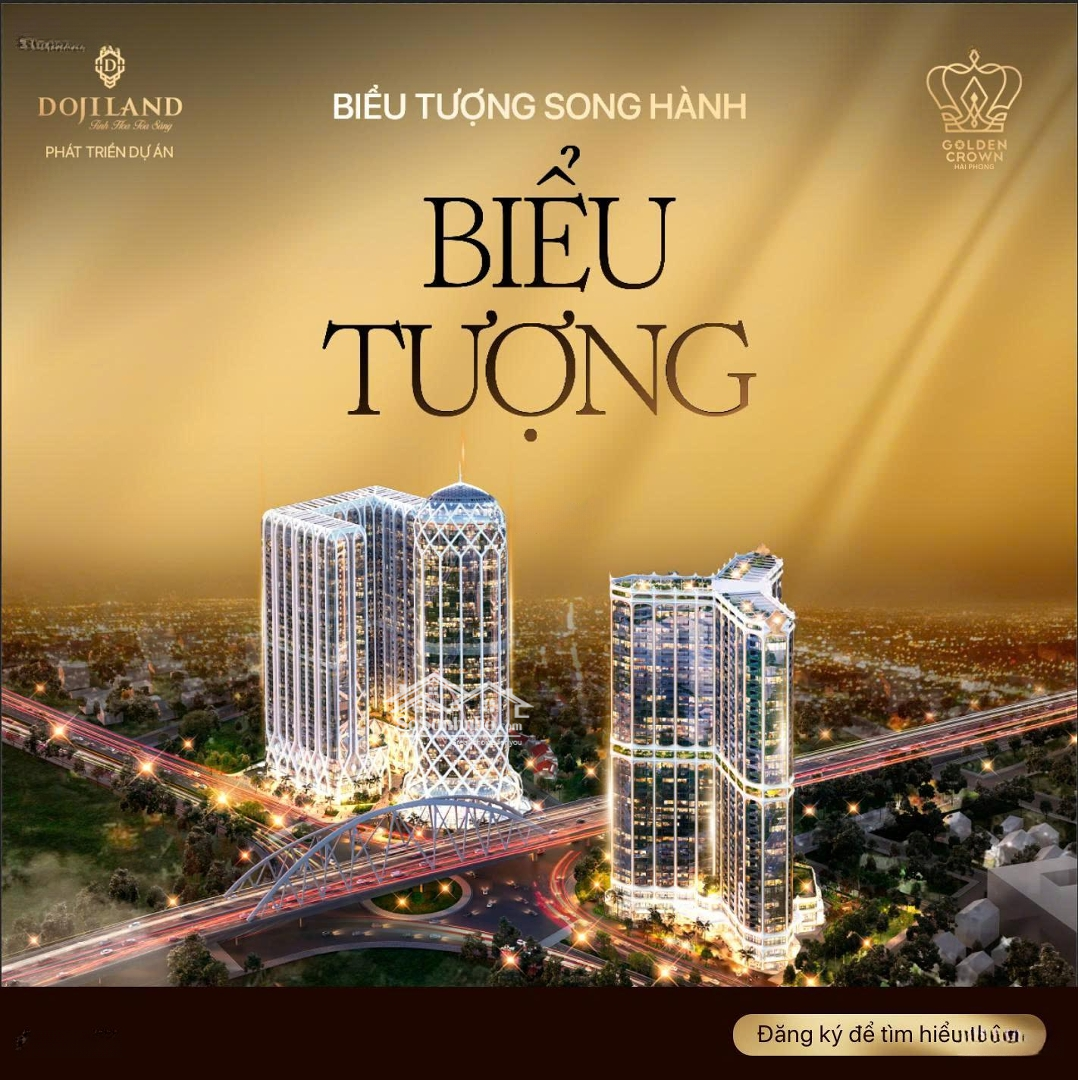 Chỉ 4,5 Tỷ Sở Hữu Ngay Căn Hộ 3n 83m² Full Nội Thất Nhập Khẩu Châu âu Tại Golden Crown Hải Phòng