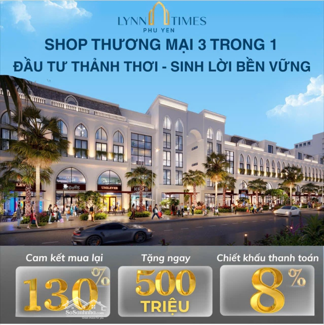 Nhận Giữ Chỗ Dự án Lynn Times Phú Yên, Tặng Ngay 500tr, Ck 8%, Cam Kết Thuê Lại 420tr/năm