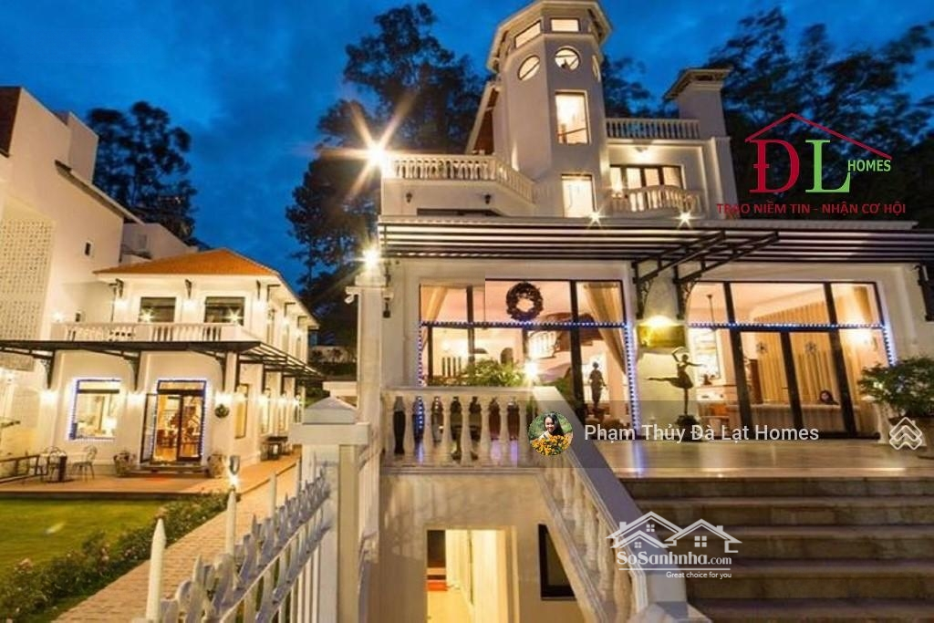 Bán Biệt Thự đà Lạt, đường đinh Tiên Hoàng, Khuôn Viên 1400m2 View Sân Golf đồi Cù Giá 230 Tỷ