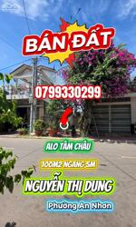 Bán đất mặt tiền Nguyễn Thị Dung Đập Đá Bình Định gần Chợ DT 100m2 giá 1 tỉ 690 triệu