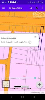 đất mặt tiền quốc lộ 55, gần chợ bưng riềng, xuyên mộc, bà rịa vũng tàu, 4,1 tỷ, 235,2 m2, 40m2 tc