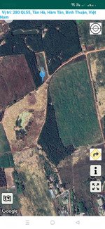 bán lô đất 3.5 sào cách quốc lộ 55 chỉ 550m ở tân hà, hàm tân cũ (xã hàm tân, tỉnh lâm đồng mới)