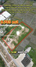 bán lô đất tmdv ngay gần trung tâm thành phố thanh hoá. 9783m2 giá siêu rẻ 18 tỷ