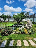 biệt thự sân vườn phong cách resort hồ bơi - cá koi - view sông 1200m