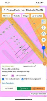 chính chủ gửi bán lô 5x20m có 40m2 thổ cư lam sơn mặt tiền đường hoàng sâm, phước hòa cũ