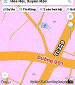đất xã hoà hội ngang 12mx57m có 100m2 thổ cư có vườn trái cây: mít, vú sữa gần đường 991