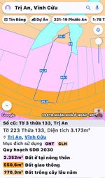 bán đất mặt tiền đường lớn dt768 xã trị an, vĩnh cửu, đồng nai