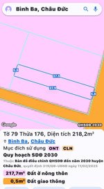 bán đất tại quốc lộ 56, 2,3 tỷ, 218,2m2, pháp lý đầy đủ, mặt tiền rộng
