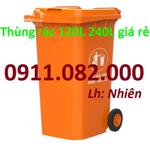 Sỉ lẻ giá rẻ thùng rác 240l giá rẻ tại vĩnh long- Thùng rác mới 100% bán chạy nhất-lh 0911082000
