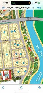 mega city 1 (cầu đò) bán lô a54-x, 100m2 -giá 1ty080, sát bờ kè sông thị tính