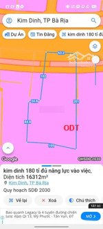 bán đất quốc lộ 51, kim dinh, bà rịa, 16000m2, 10000m2 thổ cư giá 180 tỷ