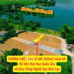 em chính chủ bán nhanh chỉ từ 2 tỷ/lô đất nền hoà lạc full thổ cư gần các đại học lớn fpt, đh qghn