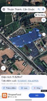 bán vườn trồng lan 1 mẫu 2 mặt tiền kênh xáng a, mỹ lộc, tây ninh (long an cũ)