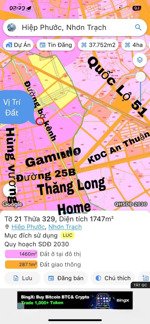 cần bán gấp lô đất mt đường nhựa bờ kênh 1/25b hiệp phước, qh full odt, kdc ở kín, sát dự án gamuda