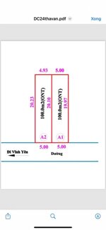 Bán Đất Thôn Mới, Thanh vân, Tam dương, Vĩnh Phúc. Giá chỉ 1.2 tỷ 100m2