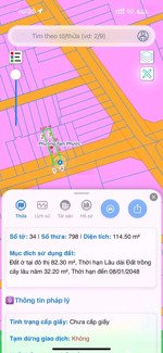 bán đất phường tam phước 5x22,8m sổ riêng thổ cư đường thông dân kín