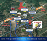 giá chỉ nhỉnh 200tr - 300tr/lô, diện tích từ 100 - 135m2 - 150m2 - gần khu cn thạch quảng