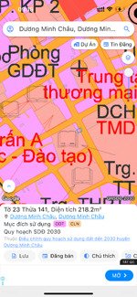 chủ cần bán gấp! mặt tiền đường nguyễn bình - tt dương minh châu 218m2 - ngang 14m