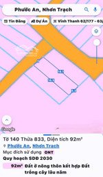 bán lô đất ấp hòa bình, vĩnh thanh, nhơn trạch. full thổ cư, giá tốt, lh ngay để được xem trực tiếp