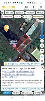 bán lô đất thổ cư: 5.1 x 20m long điền long hải brvt