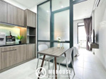 căn hộ ban công - 1pn - tách bếp riêng - cx đô thành quận 3 rộng 45m2 thang máy