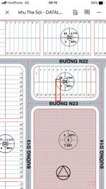 cần bán gấp nền đất khu the sol city, sổ hồng riêng, giá 2.4 tỷ