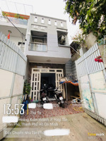 hẻm 6m thông ra luỹ bán bích - 4,5x20 - không lg - không qh - 2tầng btct - 3pn - cho thuê 15tr