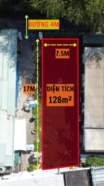 bán đất thổ cư 7.5m x 17m , shr, hẻm xe tải thông đường lê lợi, hóc môn