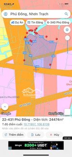 2,3ha đất mặt tiền đường cát lái xã phú đông