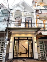 bán nhà trệt lầu mới đẹp tặng full nội thất cao cấp đường số 27 kdc thới nhựt gần trường đh y dược