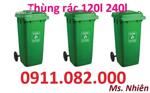 Cung cấp thùng rác đạt chuẩn giá rẻ- thùng rác 240l giá rẻ tại đồng tháp-lh 0911082000