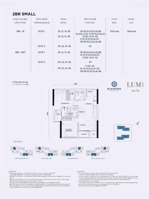 quỹ căn 53.8m2 2 phòng ngủ 2wc chủ nhà đang cần bán tại dự án lumi hà nội, giai đoạn 1 - 2 - 3