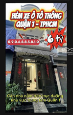 bán nhà quận 1 hẻm ô tô thông gần mặt tiền 3 tầng chỉ hơn 6 tỷ