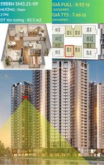 bán căn hộ chung cư 83m2 mặt đường ngọc hồi, thiết kế thông thoáng mát