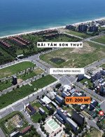 bán 200m2 đường minh mạng, sát biển sơn thuỷ, phù hợp xây căn hộ hoặc đầu tư tích luỹ tài sản