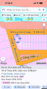 cần bán lô góc tái định phú đông mặt sông 279m shr - xây dựng tự do