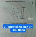 nhà 3 tầng mặt tiền đường 5m5 hoàng tích trí. hải châu. khu trung tâm tài chính quốc tế.