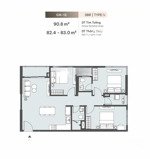 cần bán căn 3 ngủ 82m2 tòa z34 masteri lakeside giá 7.x tỷ bao phí - căn hoa hậu