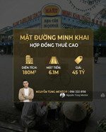 bán nhà mặt phố minh khai, dòng tiền thuê 600 triệu, vị trí trung tâm hồng bàng