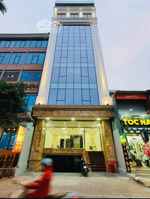 tòa mặt phố trung hòa, thông sàn, tm, vỉa hè 3m, hầm xe, dt 2.5 tỷ/năm, pccc, hoàn công, 120m2*9t