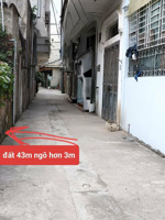 bán gấp 5.4 tỷ 43m đất thôn an bình, xã an khánh, hà nội,ngõ ô tô 