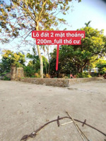 bán 200m full thổ cư trung tâm hòa lạc thuộc phú mãn, hà nội