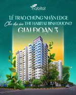 the habitat căn hộ cao cấp cạnh aeonmall bình dương, full nội thất cơ bản, giá từ 41tr/m2 + ck 9%