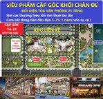 bán siêu phẩm cặp góc khối chân đế - mặt sảnh (hàng mới vip)