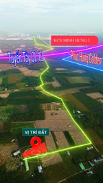 đất nền kcn minh hưng 3 từ 395tr lô