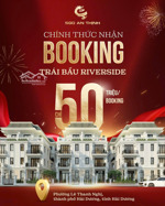 booking chọn lô đẹp ở da trái bầu riverside- lõi trung tâm tp