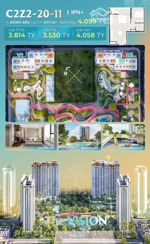 độc quyền căn 1pn + view công viên nước vinwonders - masteri era landmark