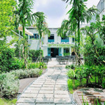 cho thuê biệt thự 306 nguyễn thị minh khai, quận 3 - dt: 8m x 50m nở hậu 20m - trệt 1 lầu sân vườn